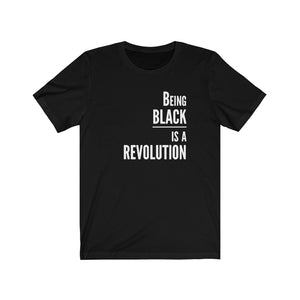 Open image in slideshow, Being Black Is A Revolution: Kings&#39; Jersey Short Sleeve Tee

