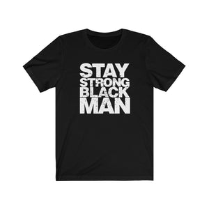Open image in slideshow, Stay Strong Black Man: Kings&#39; Jersey Short Sleeve Tee

