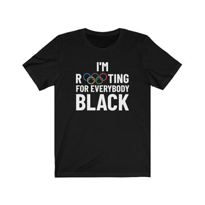 Open image in slideshow, I&#39;m Rooting For Everybody Black/Olympics: Kings&#39; Jersey Short Sleeve Tee
